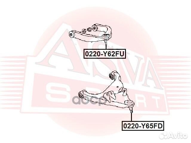 Опора шаровая 0220Y62FD asva