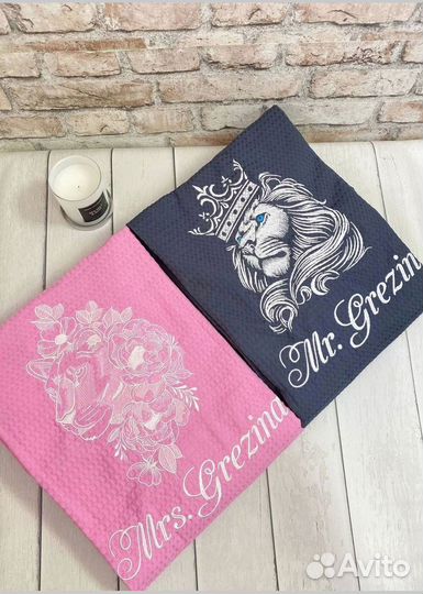 Халат мужской вафельный