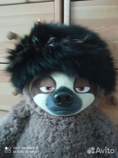 Меховой берет, вязаный мех