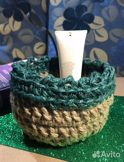 Корзина из джута 10*15 см