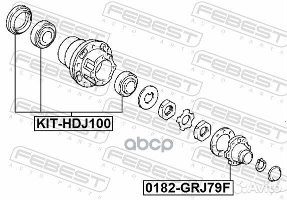 Фланец ступицы toyota land cruiser 100 98-07 пер