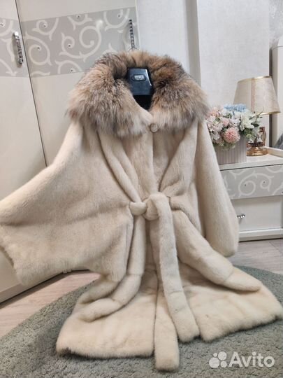 Шуба норковая рысь кимоно 46-54