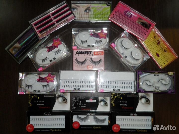 Ресницы для наращивания, клей, пинцеты, стартовые