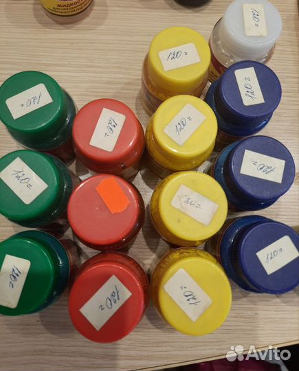 Краски эмаль акриловые водоразбавляемые худож
