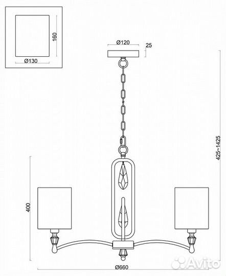 Подвесная люстра Freya Riverside FR1007PL-05N