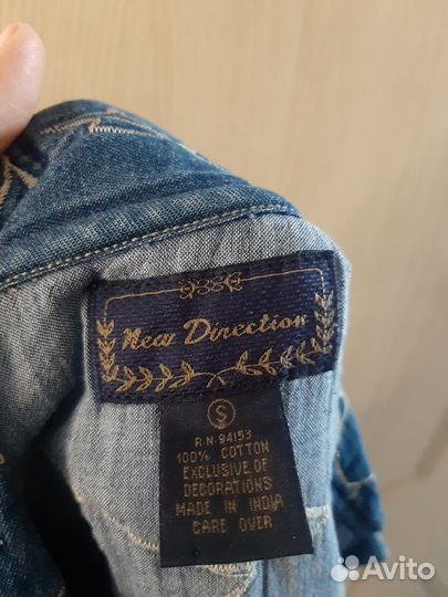 Жилетка женская утепленная джинсовая