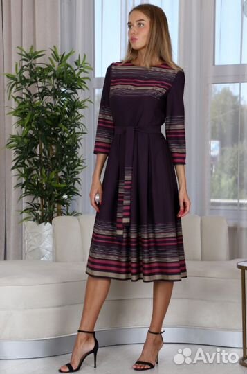 Платье 50 р-р полоска