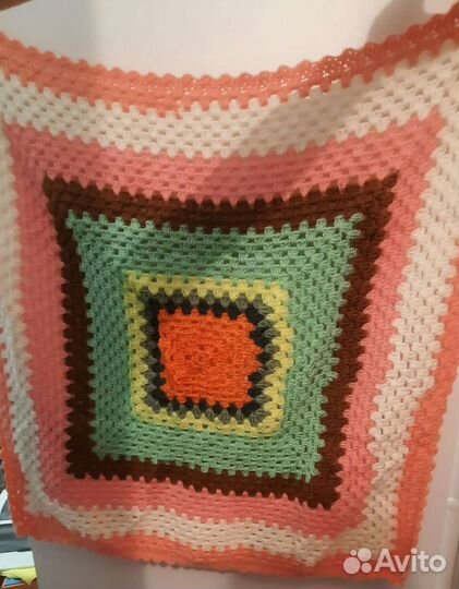 Плед детский вязаный ручная работа