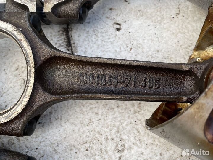 Комплект шатун, поршень chevrolet niva 12г