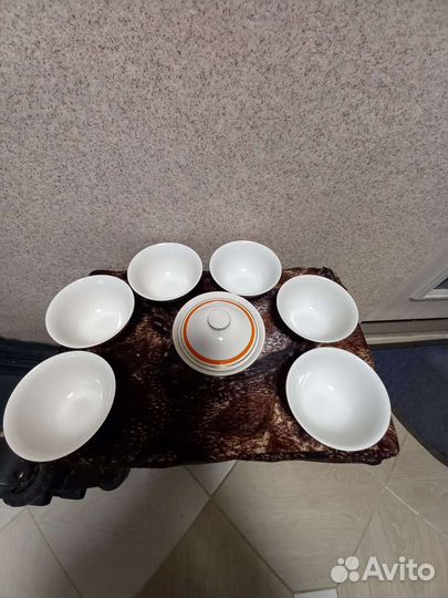 Пиала для чая 6шт и сахарница