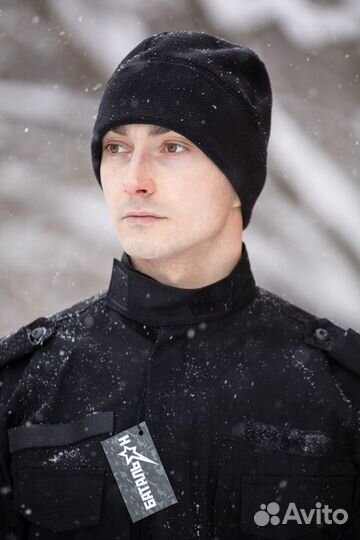 Шапка флисовая Барс, чёрная