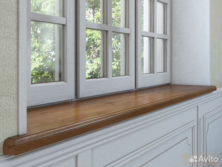 Деревянный подоконник из массива