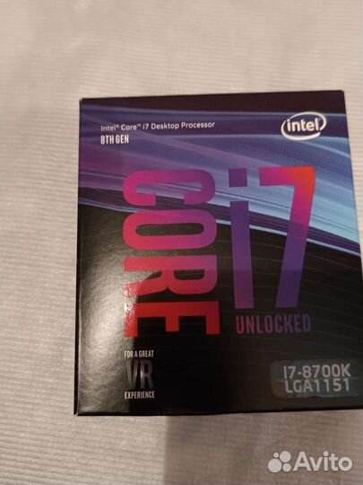 Процессор intel core i7 8700k