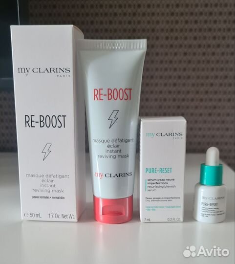 My Clarins маска и сыворотка