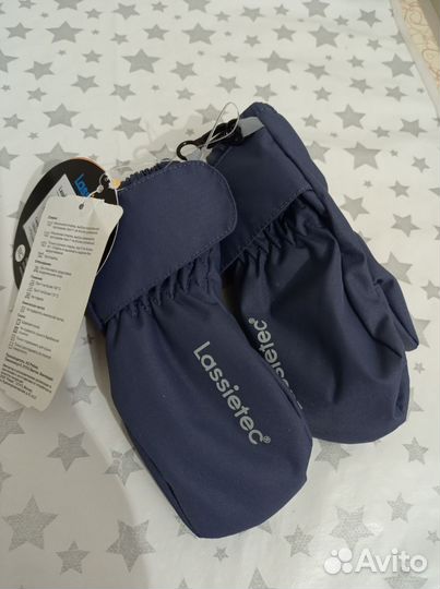 Варежки краги lassie новые размер 0