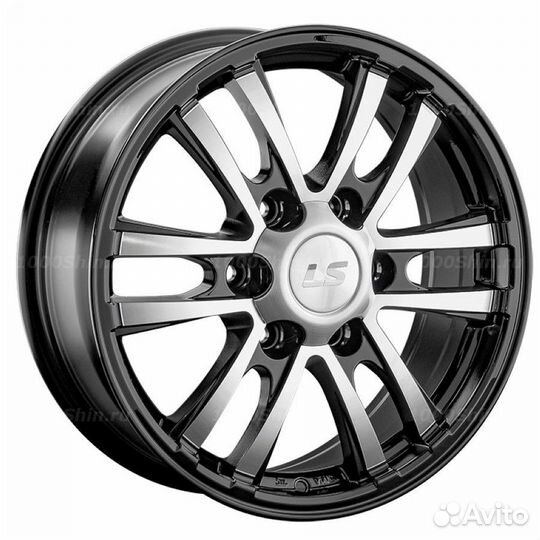 Диск 7*17 6*139,7 ET30 106,1 LS 1287 BKF (конус, Колпак+лого)