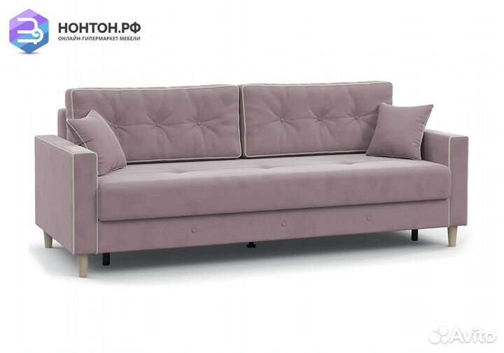 Диван тик-так Айрин светло-розовый