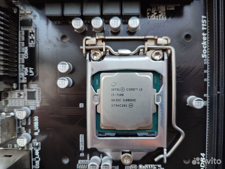 Процессор i3-7100 + мать, M2 и оперативная 8 гб