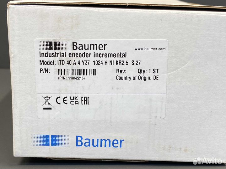Baumer ITD40A4Y271024hnikr2.5S27 новый, 1 шт