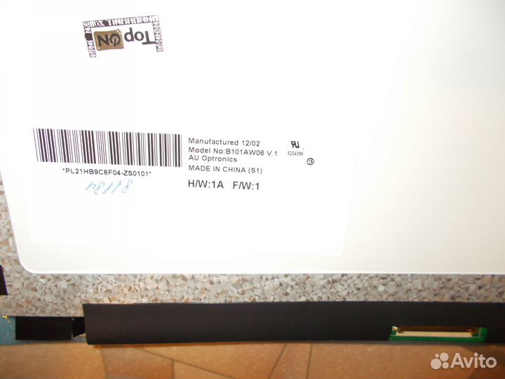 B101AW06 V.1 Матрица 10.1 Slim (40 pin), 1024x600