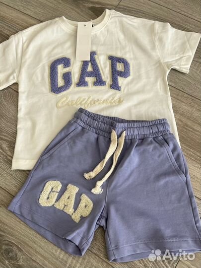 Костюм летний для девочек gap110,116,128