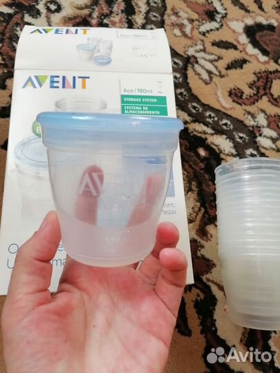 Контейнеры для хранения грудного молока avent