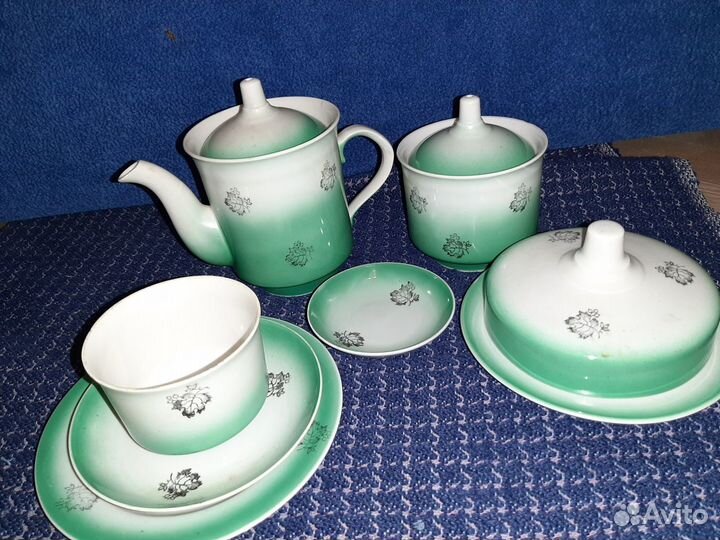 Чайный сервиз СССР Дулево винтаж