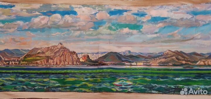 Картина маслом на холсте море