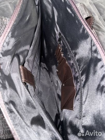 Кожанная сумка через плечо