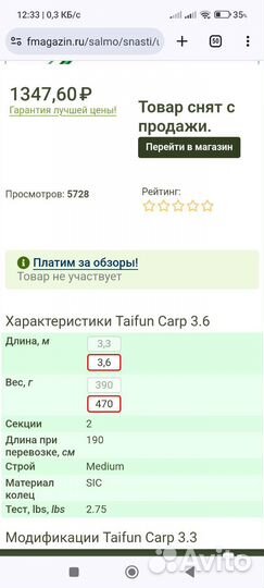 Карповые удилища