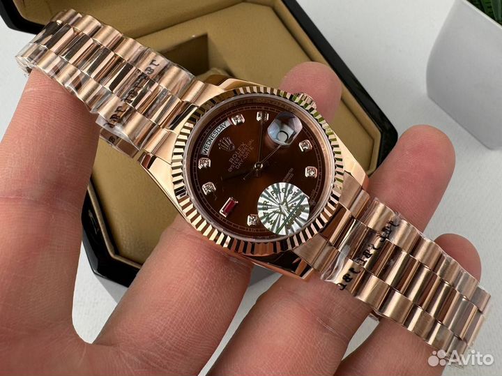 Мужские часы Rolex Day Date rose gold