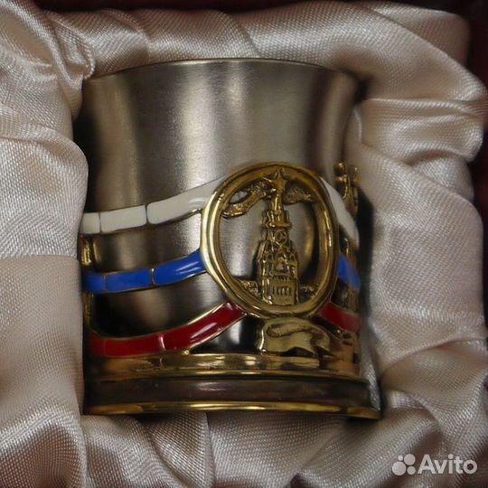 Рюмки подарочные, литьё, позолота, набор из 3шт