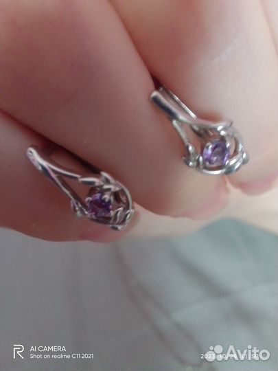 Серебряные серьги