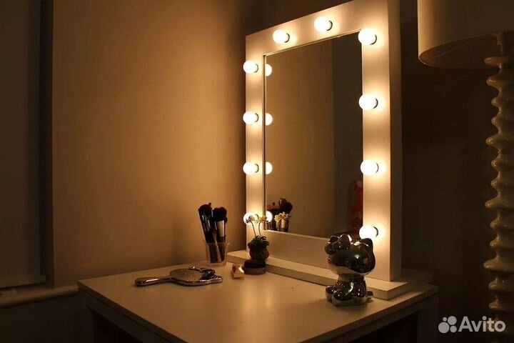 Зеркало с подсветкой Лофт