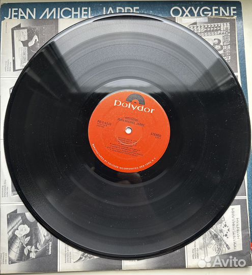 Пластинка Jean Michel Jarre Oxygene Polydor USA