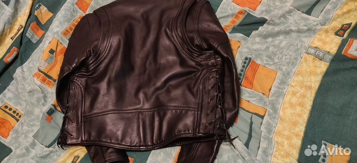 Мотокуртка кожаная мужская