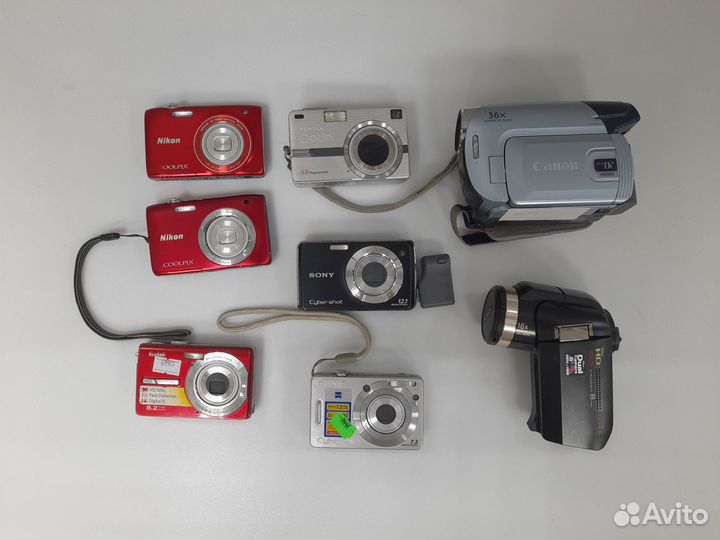 Фотоаппараты, видеокамеры на запчасти