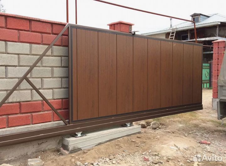 Ворота откатные с автоматик цикл 25 тыс. безопасн