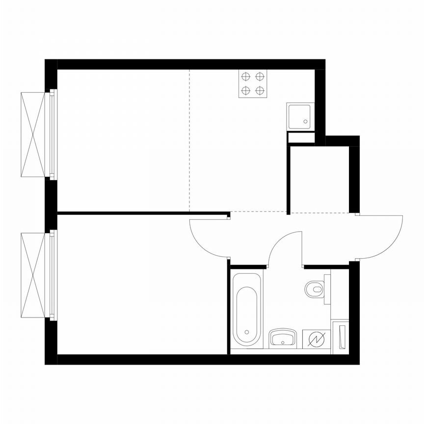 1-к. квартира, 34,7 м², 25/33 эт.