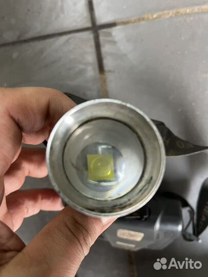 Налобный фонарь LED АКБ