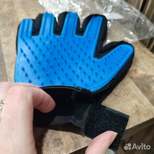 Перчатки для животных pet brush glove