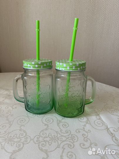 Кружка с трубочкой