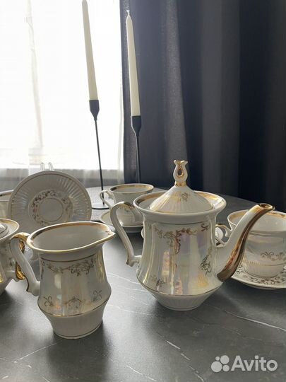 Сервиз чайный барановка винтаж СССР фарфор