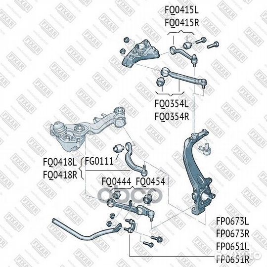 Рычаг VAG A4/A6/A8/passat 95- allroad перед.под