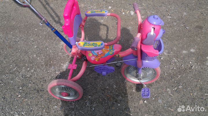 Ну погоди детский велосипед с ручкой для взрослого