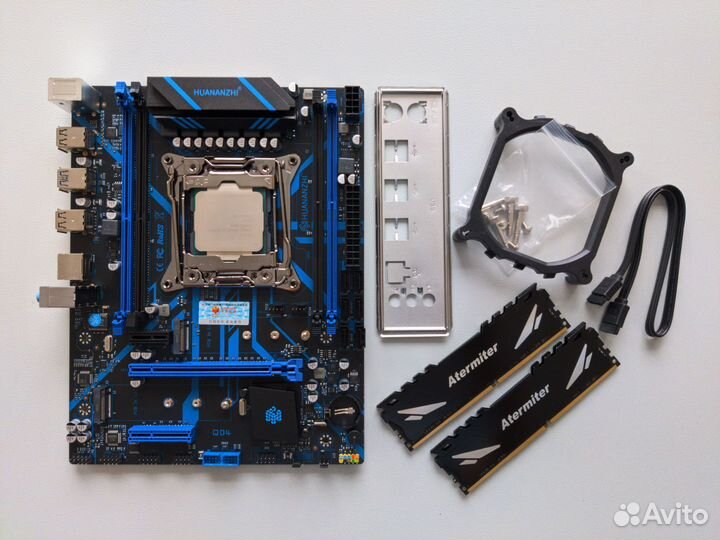 Комплект Huananzhi QD4 + DDR4 16GB + процессор