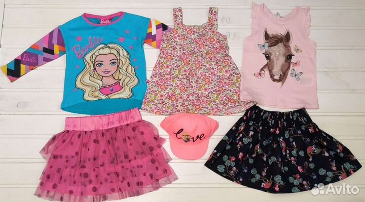 Пакет одежды и обуви для девочки на 3,5-6 лет