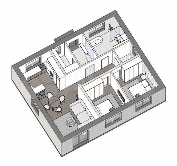 Дом 90 м² на участке 6 сот.
