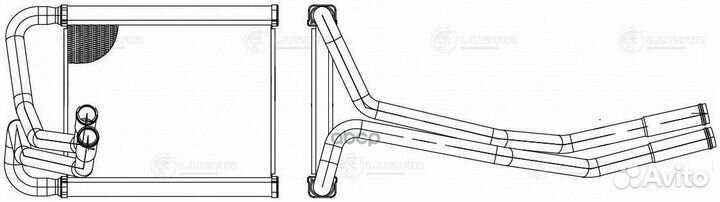 Радиатор отопителя KIA soul (09) LRH 0848 luzar