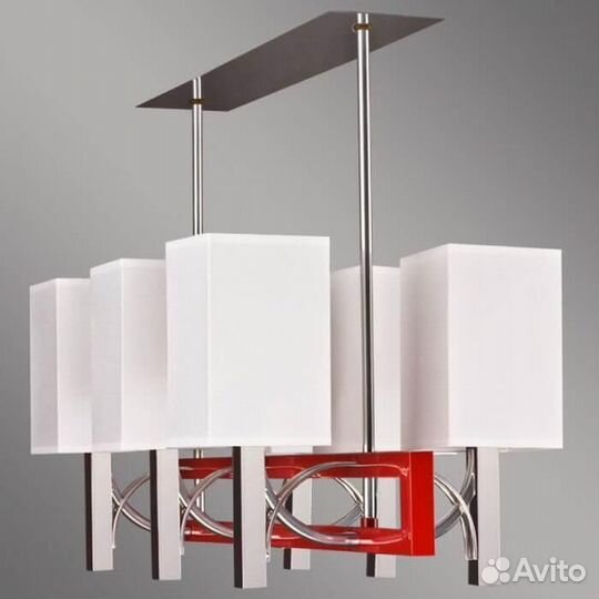 Люстра металл и текстиль современная Польша